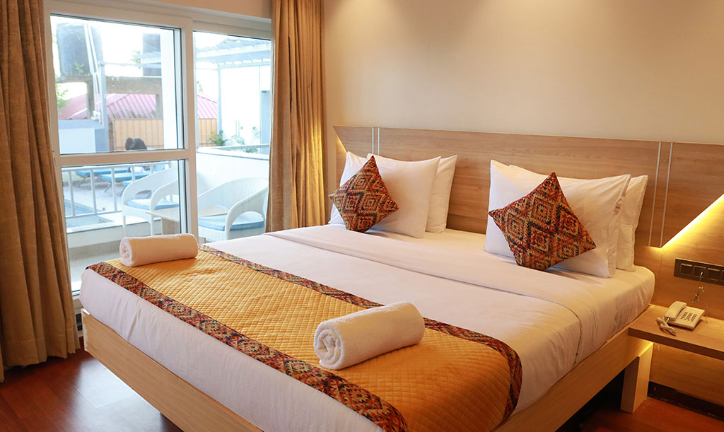 luxurious pool resort in Goa